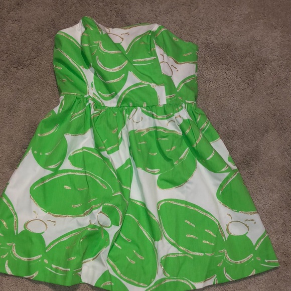 ADORABLE strapless Lilly Pulitzer, purchased and never worn, butterfly bubble 12